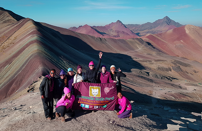 Rainbow mountain trek